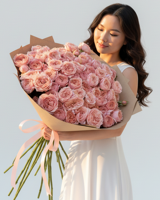 Bush peony rose Juliett