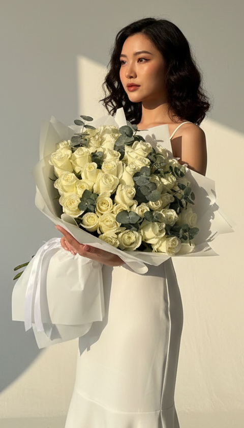 41 белая роза