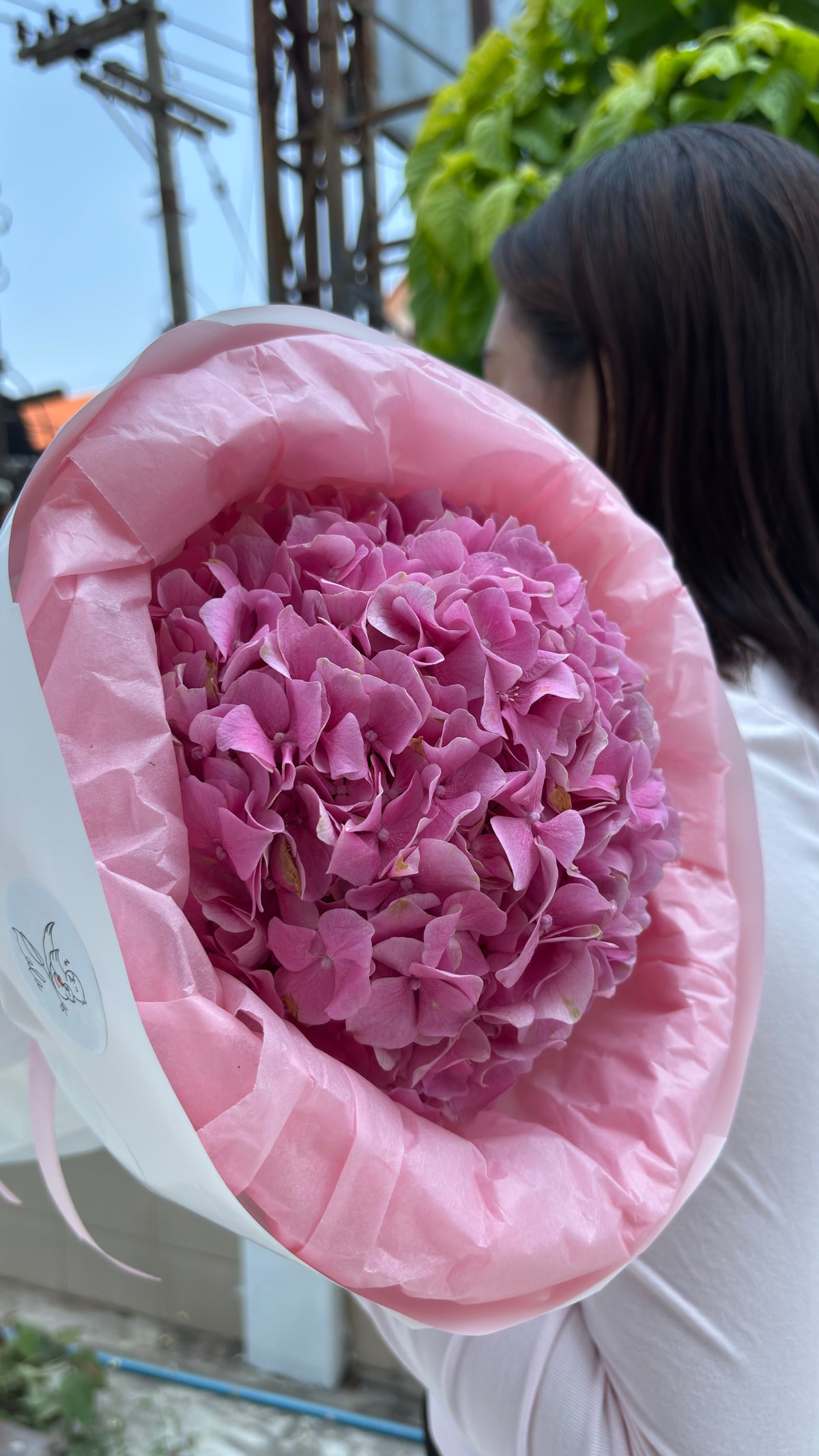 Mini bouquet with hydrangea