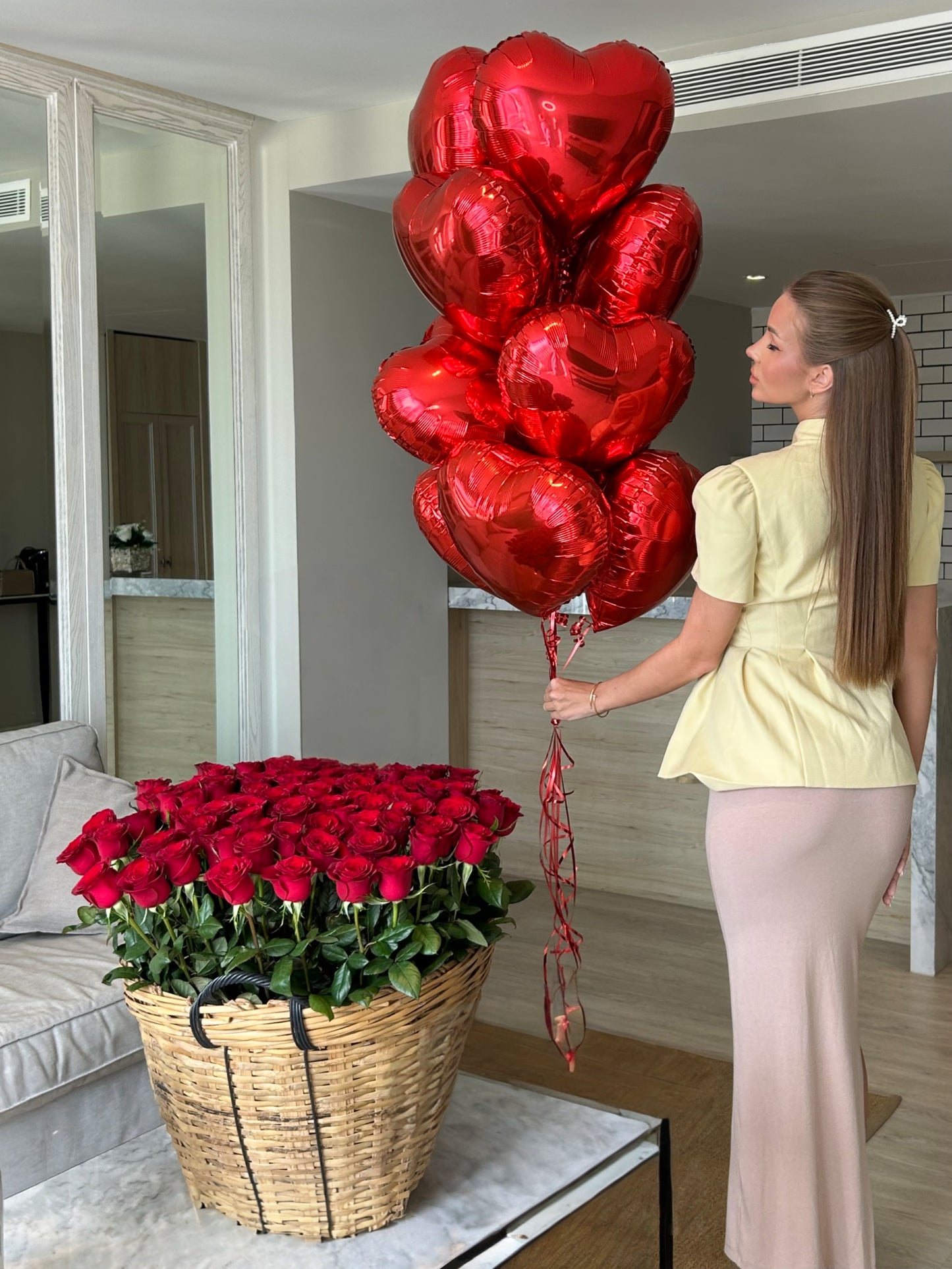 WOW Set with RED ROSE