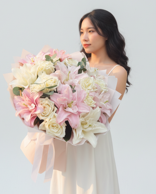 11 rose with peony lily