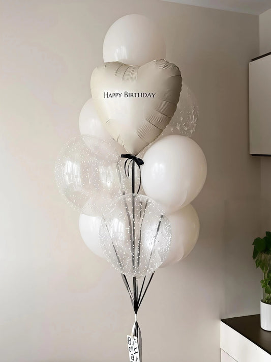 White set 'Happy Birthday'