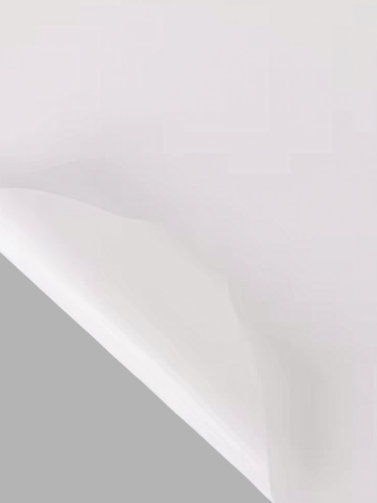 Flower Wrapping Paper White (56×56 cm). 1 sheet