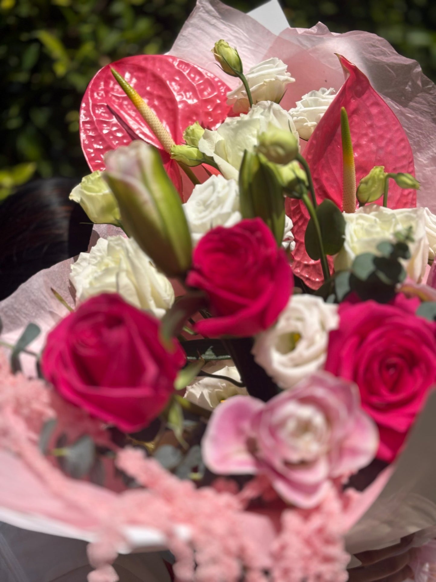 Букет с антуриумом