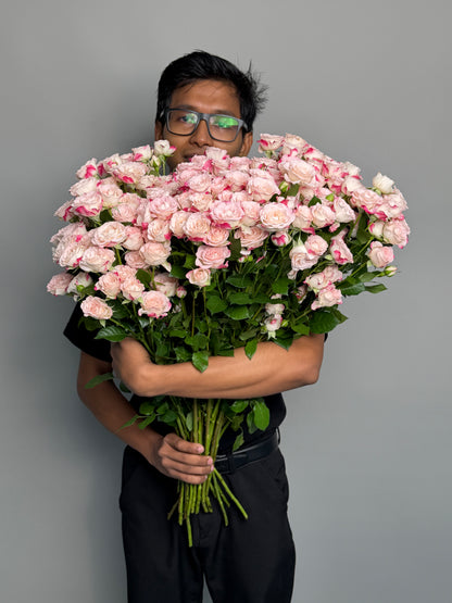Big bunch of 30 Tiger bush roses at a wholesale price — LaLa Pattaya