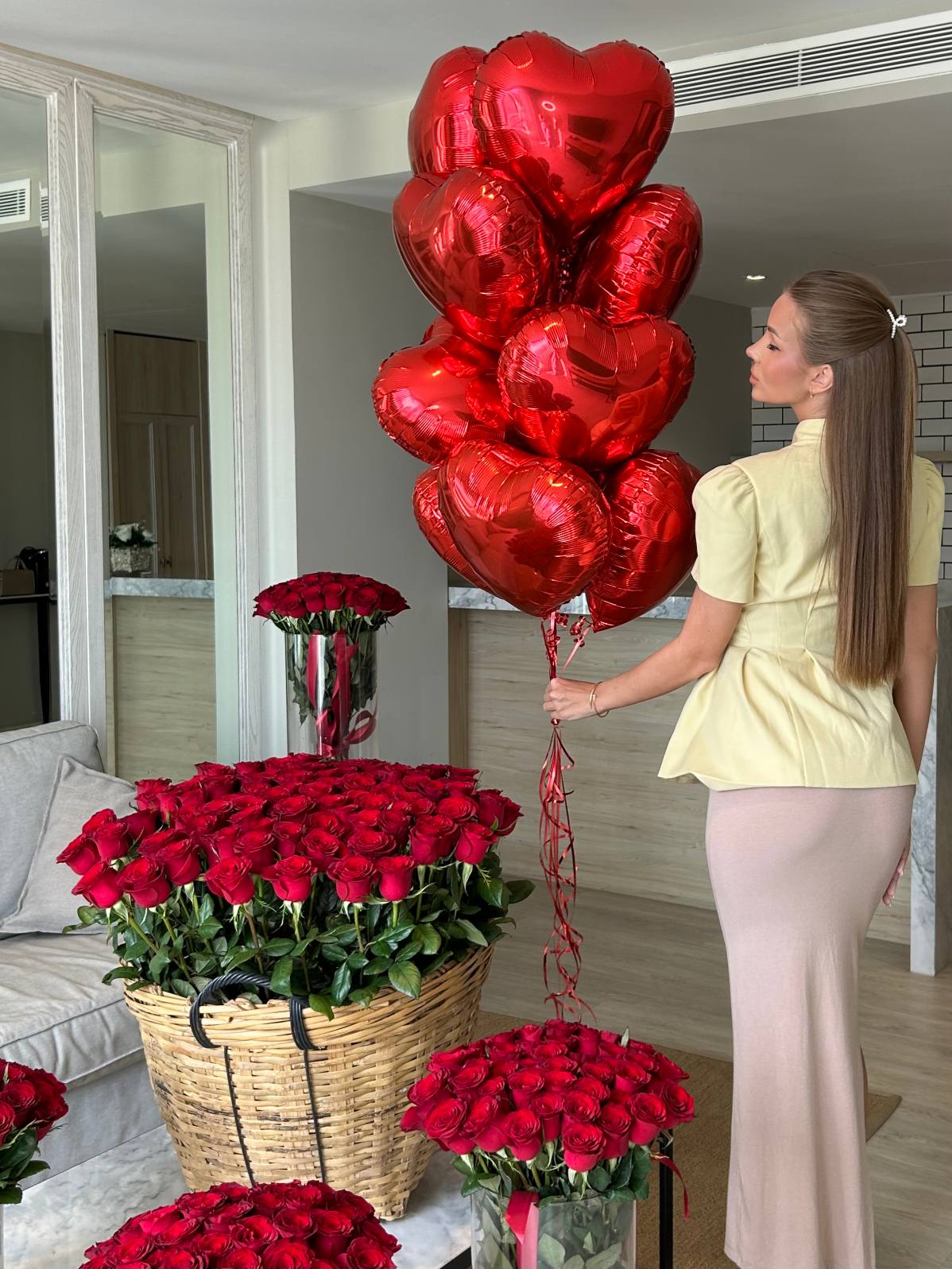 WOW Set with RED ROSE