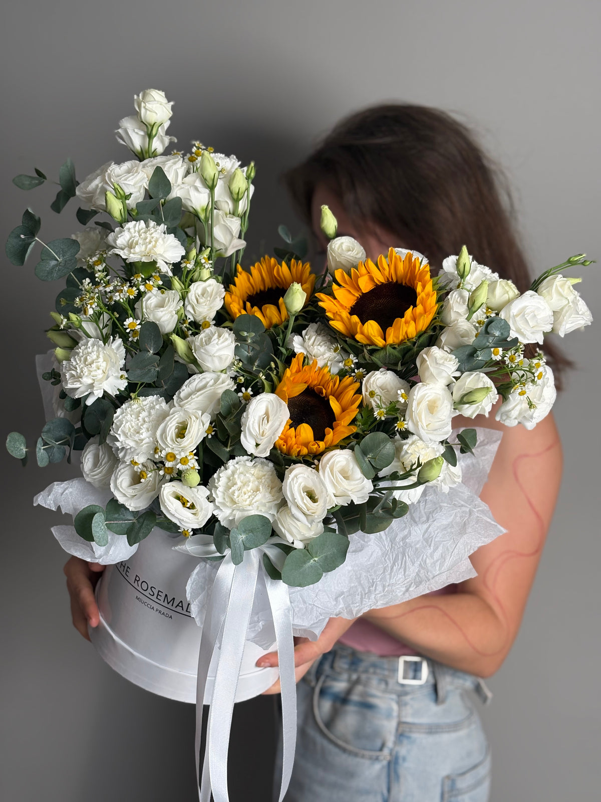 Box with season flowers