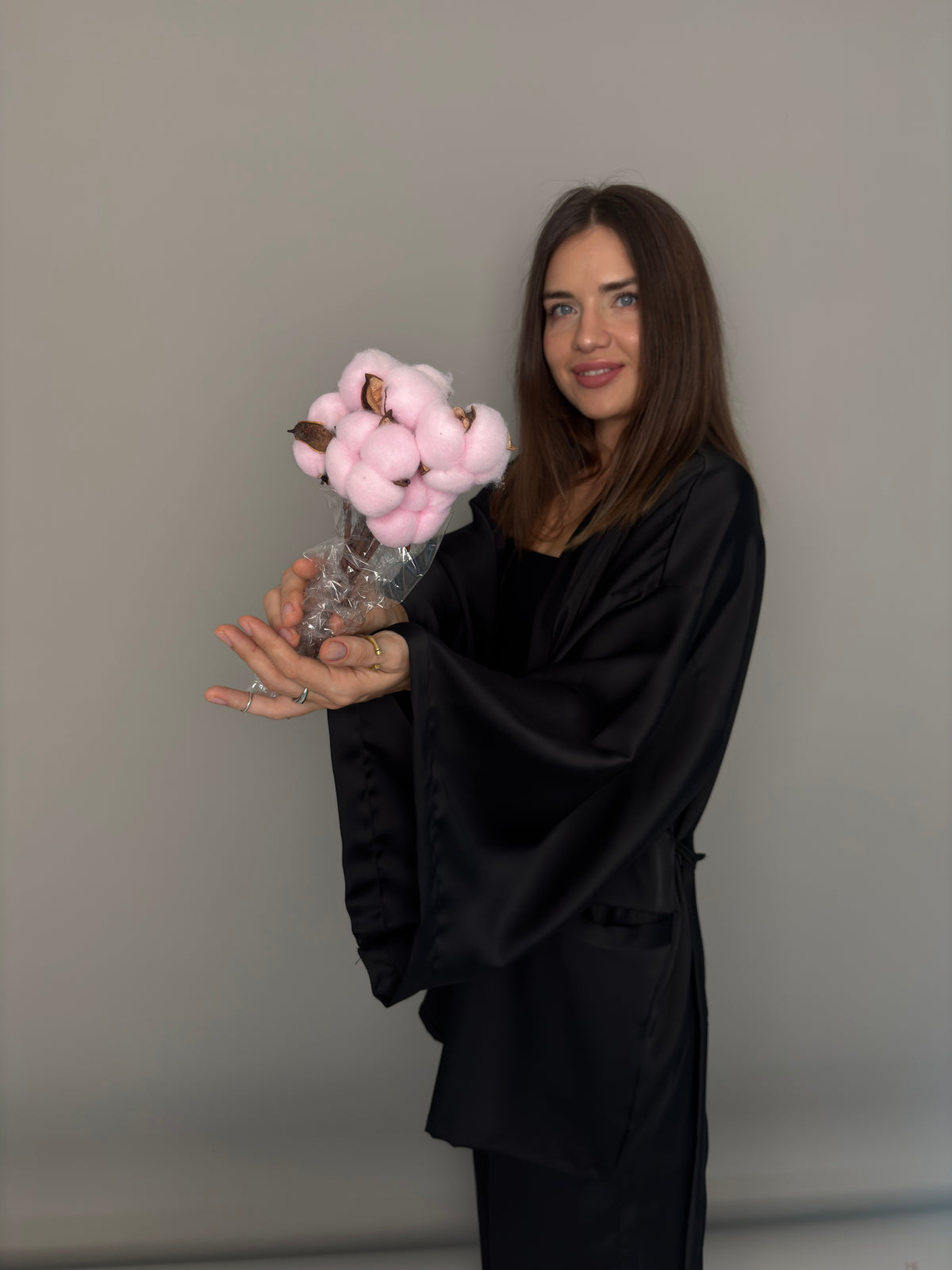 Cotton pink. Preserved flowers