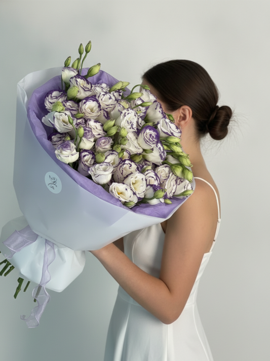 Bouquet of colored eustoma