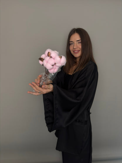 Cotton pink. Preserved flowers